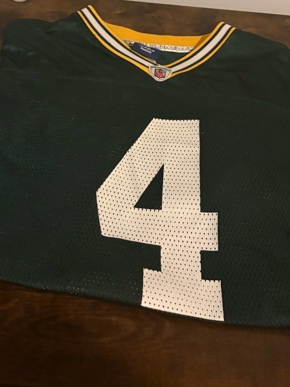 Reebok Green and Yellow NFL Football Jersey - Brett Favre